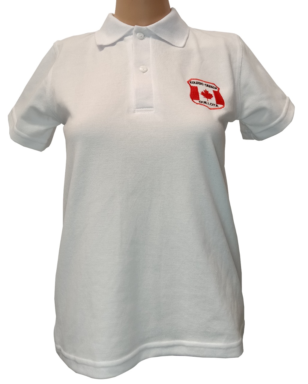polera pique manga corta