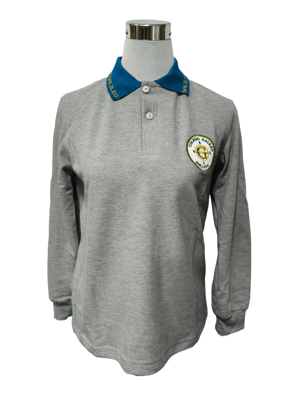 polera pique manga larga