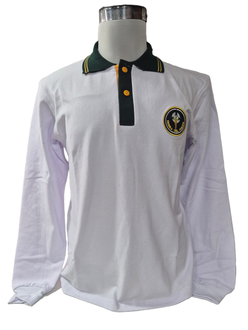 polera pique manga larga