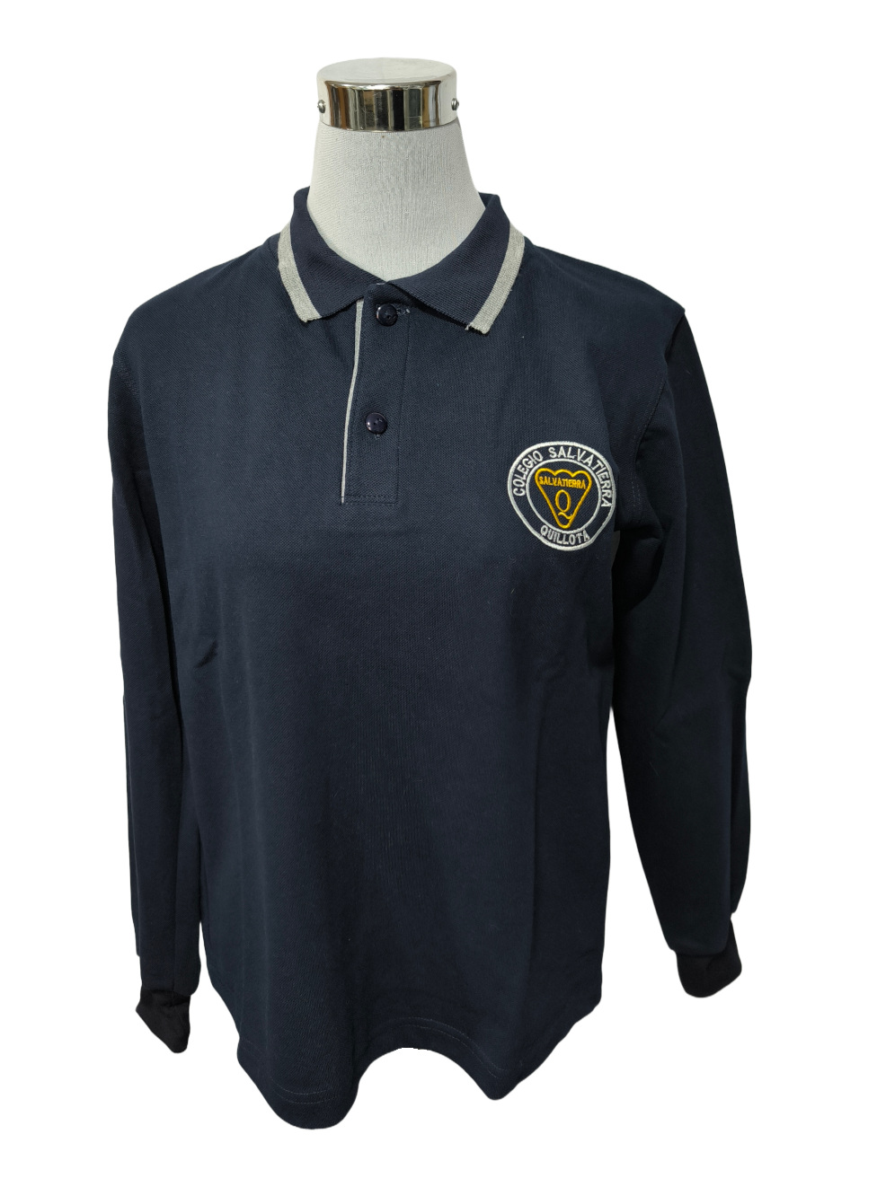 polera pique manga larga