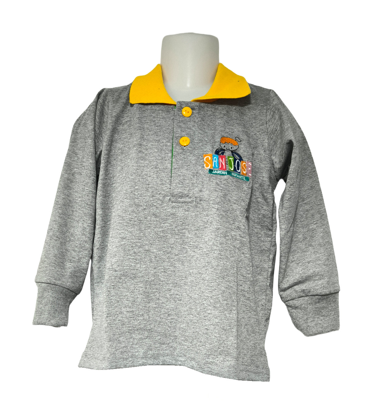 polera pique manga larga