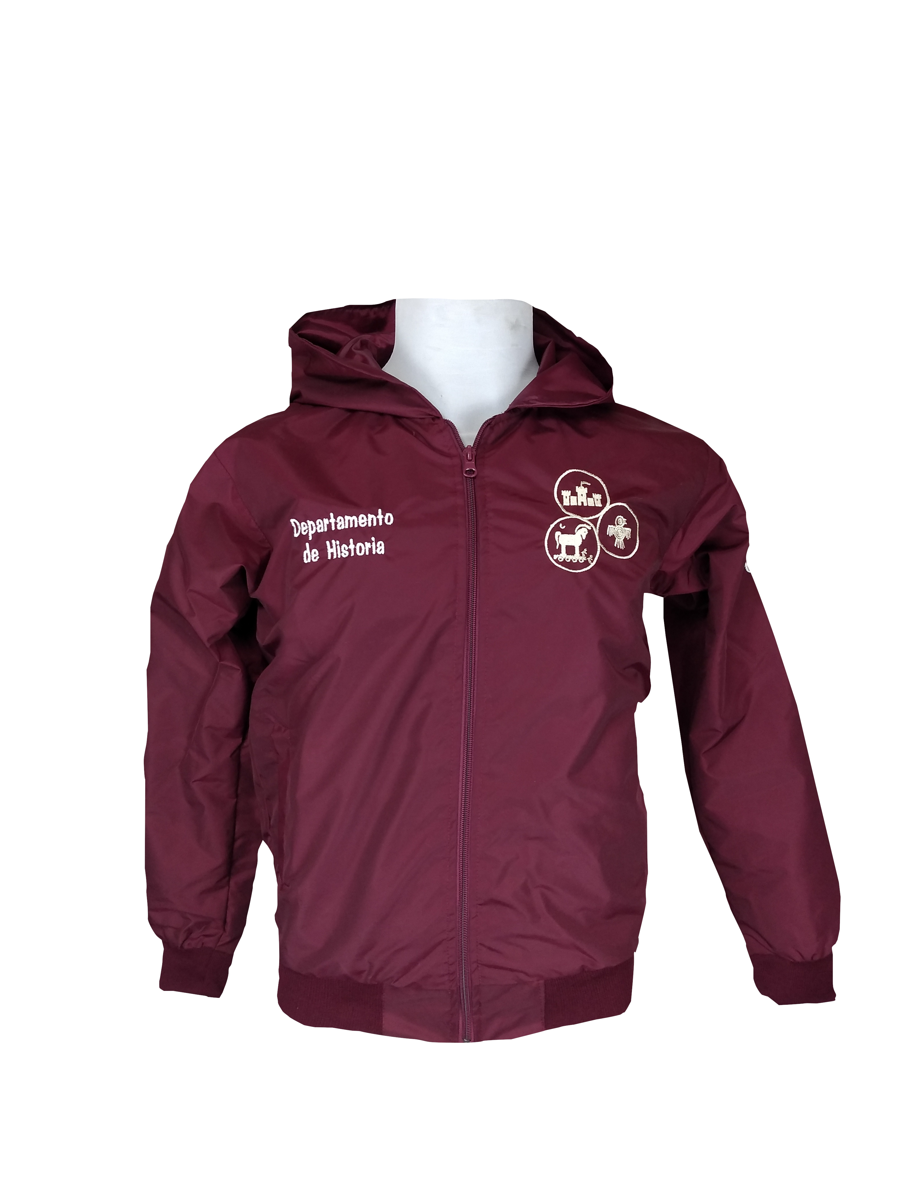 chaqueta burdeo